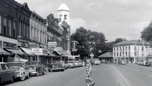 Clinton Theatre - Early Photo Clinton Is On Left (newer photo)